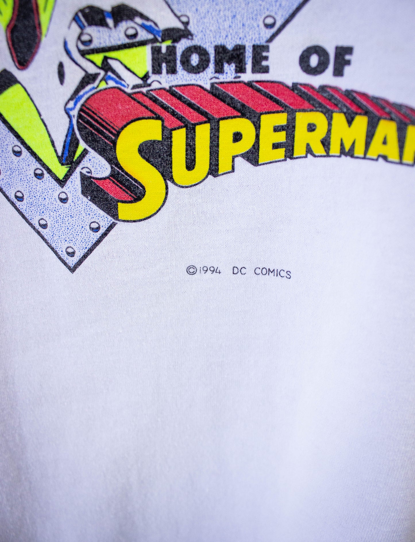 Vintage Superman Metropolis Illinois Graphic T-Shirt 1994 XL