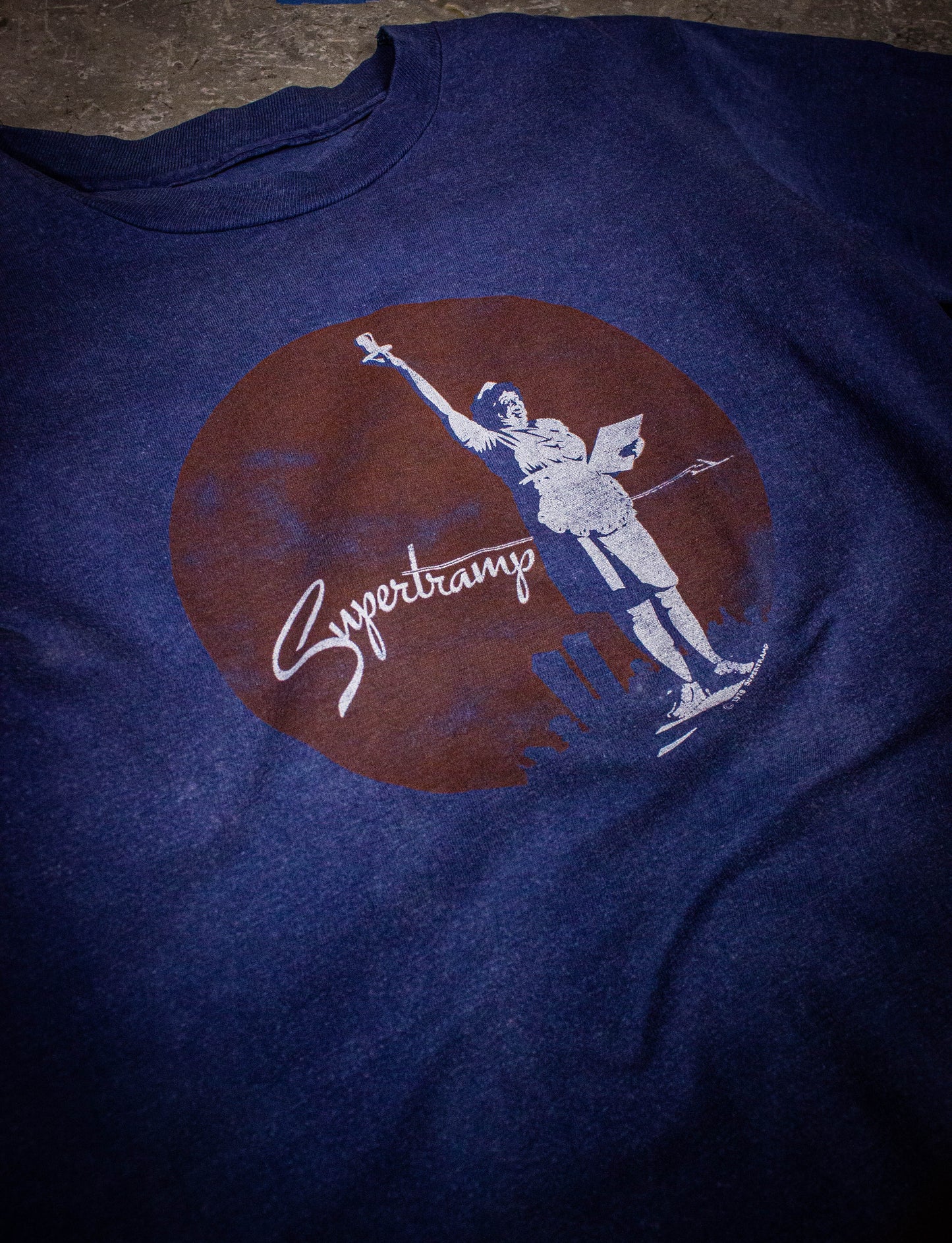 Vintage Supertramp Breakfast in America Concert T Shirt 1979 Blue Small