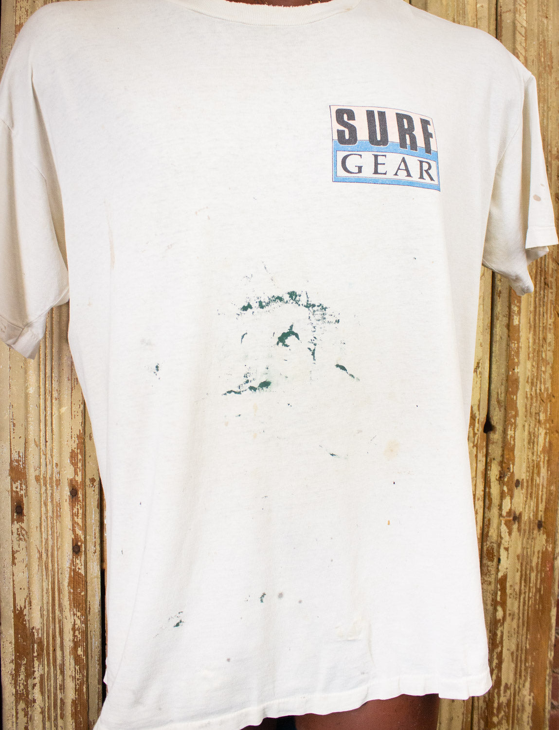 Vintage Surf Gear Beach Volley Graphic T Shirt 90s White XL