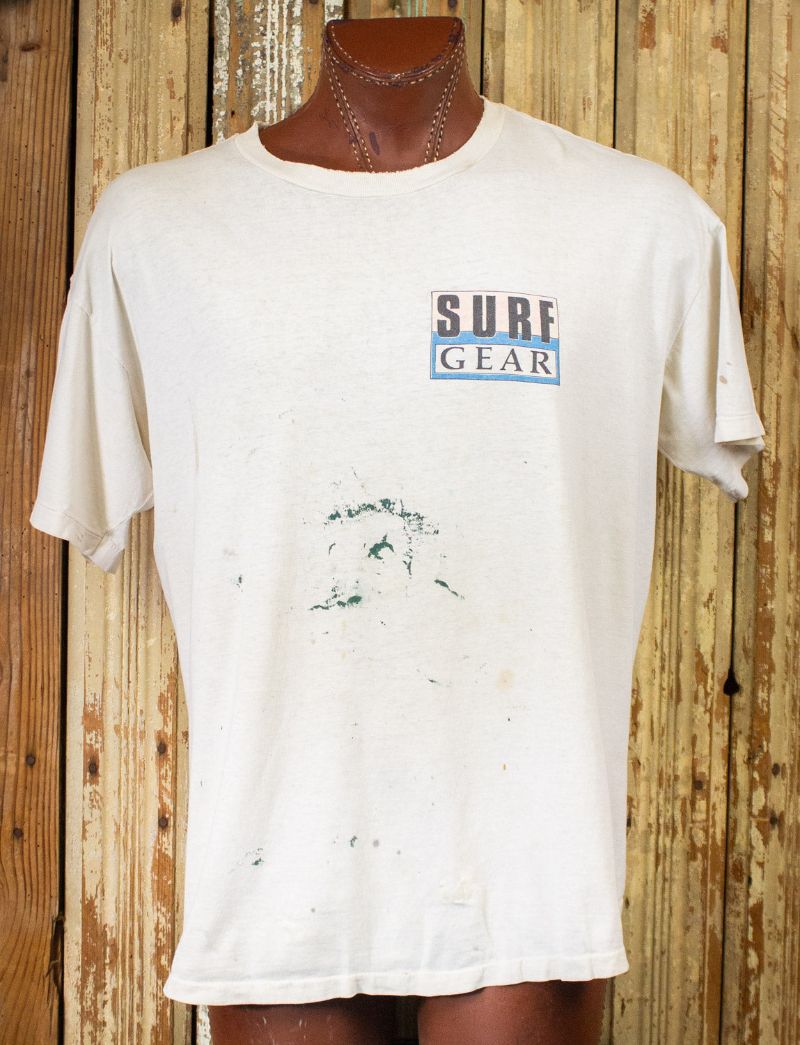 Vintage Surf Gear Beach Volley Graphic T Shirt 90s White XL