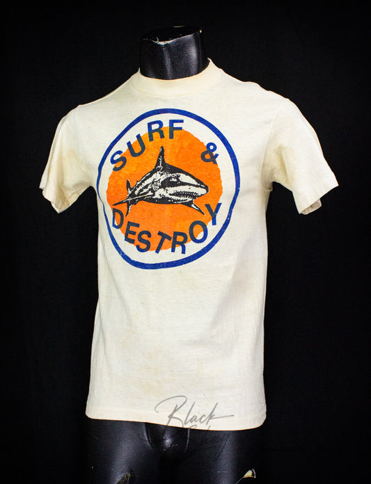 Vintage Surf & Destroy Radio T Shirt 1981 Medium