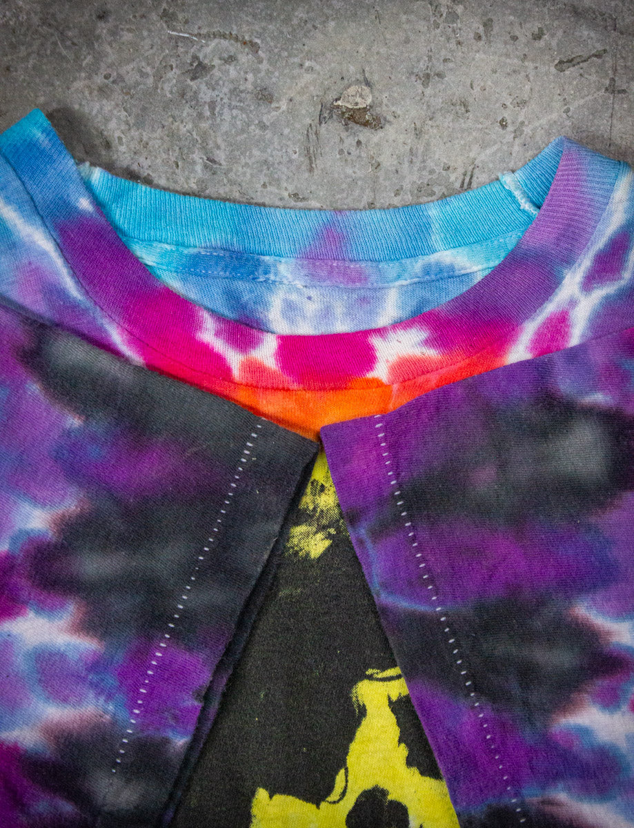 Vintage Syd Barrett Peace Sign Tie Dye Concert T Shirt 1988 Small