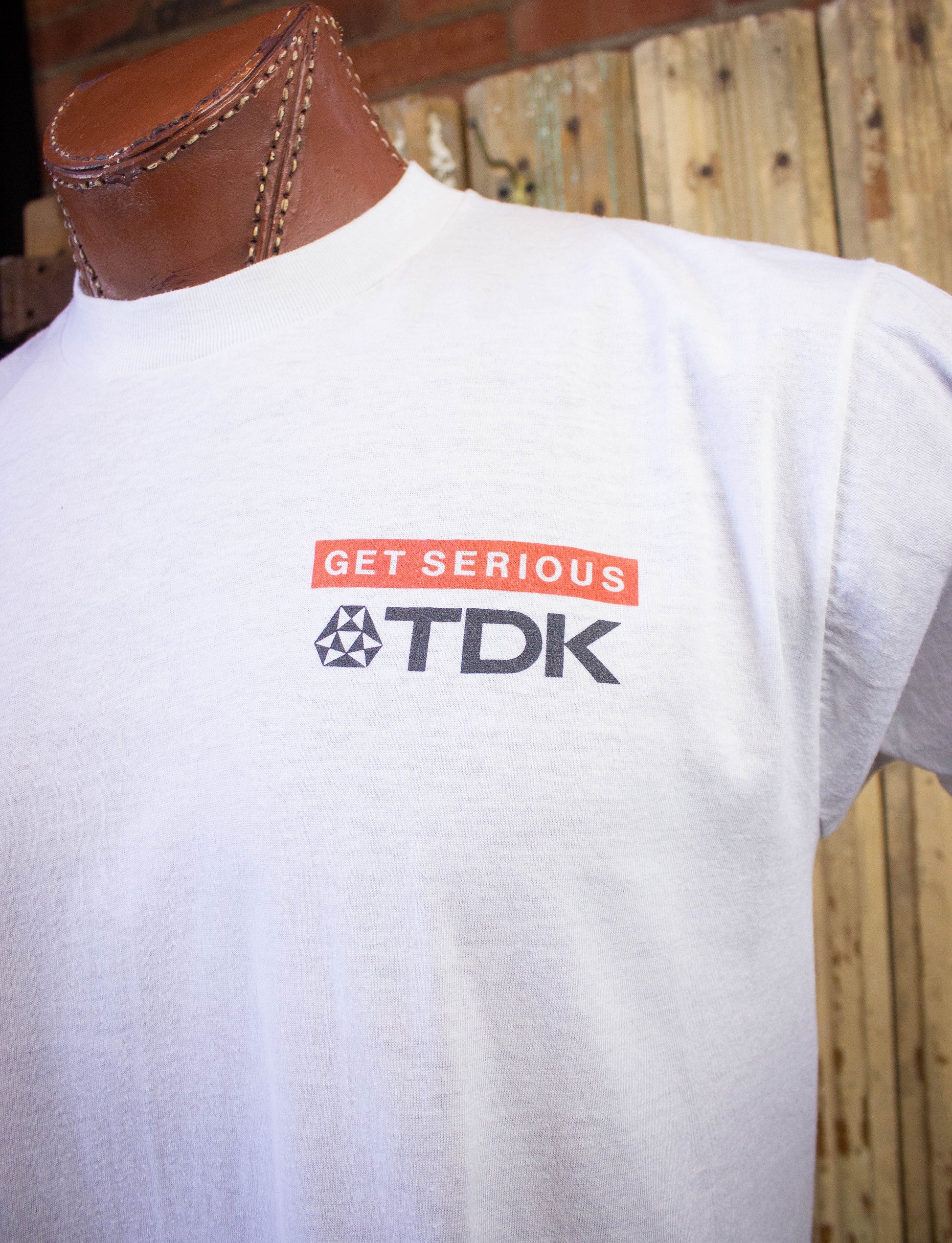 Vintage TDK Get Serious Cobalt Graphic T-Shirt 1980s M