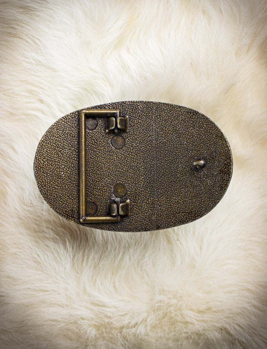 Vintage Tarzan and Lion Belt Buckle 1975