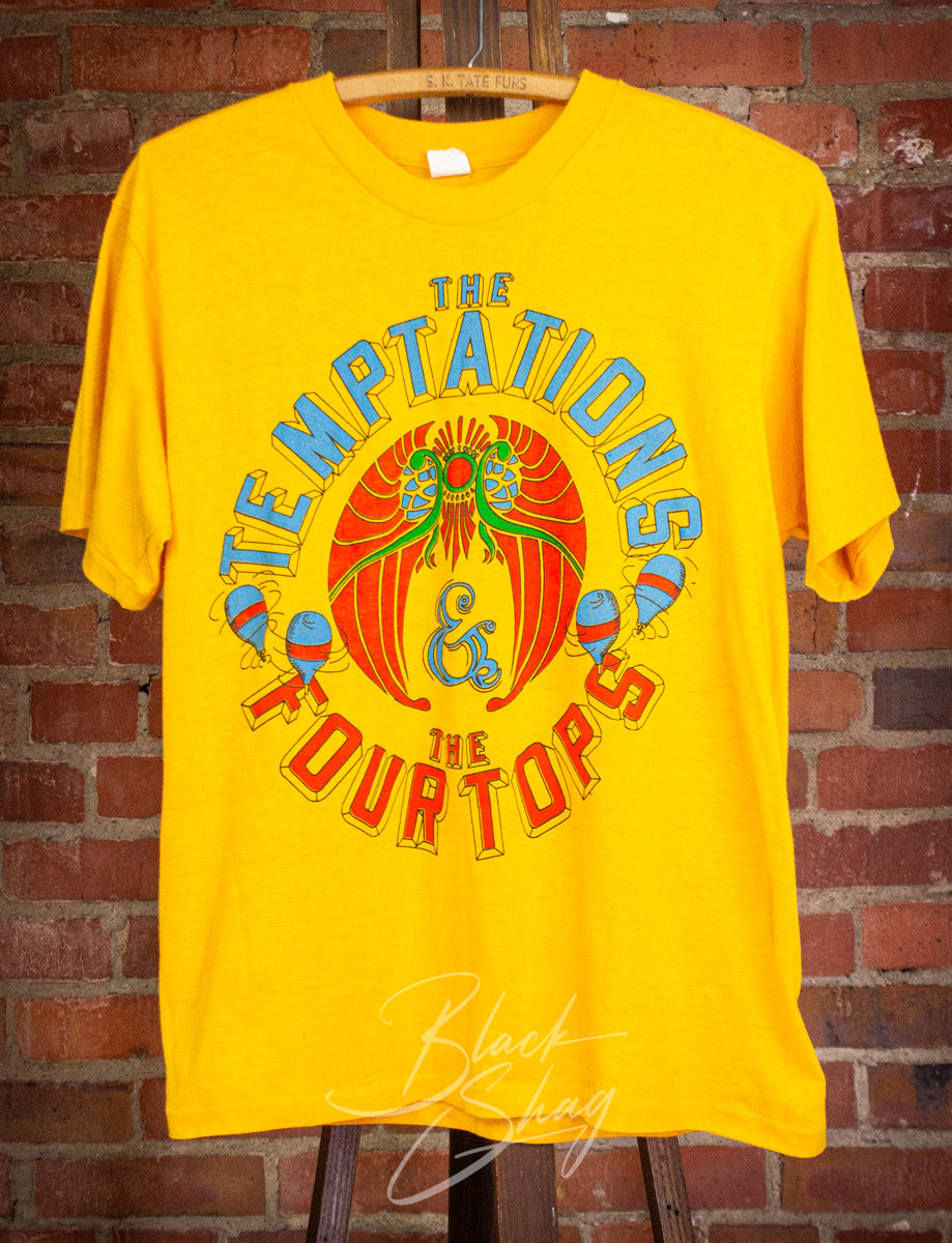 Vintage Temptations The Four Tops Concert T Shirt 80s