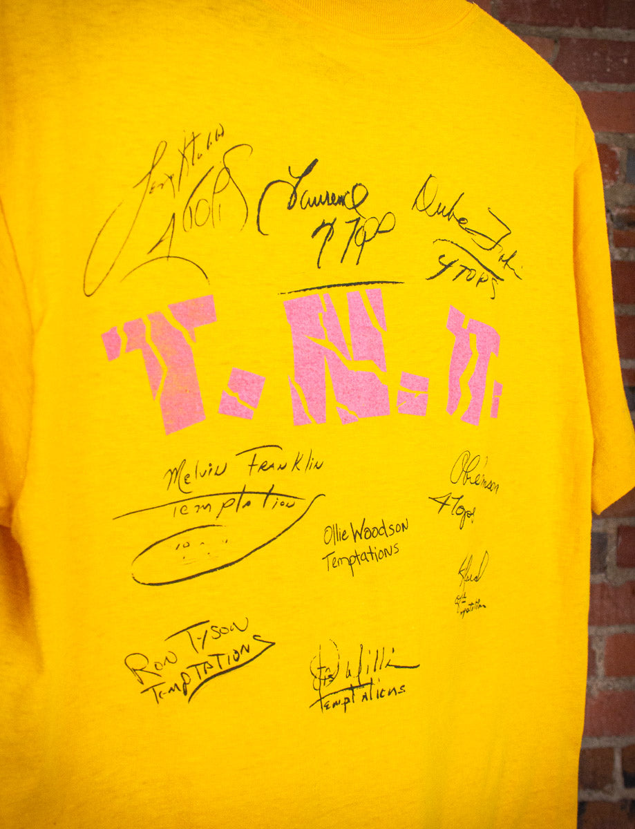 Vintage Temptations The Four Tops Concert T Shirt 80s