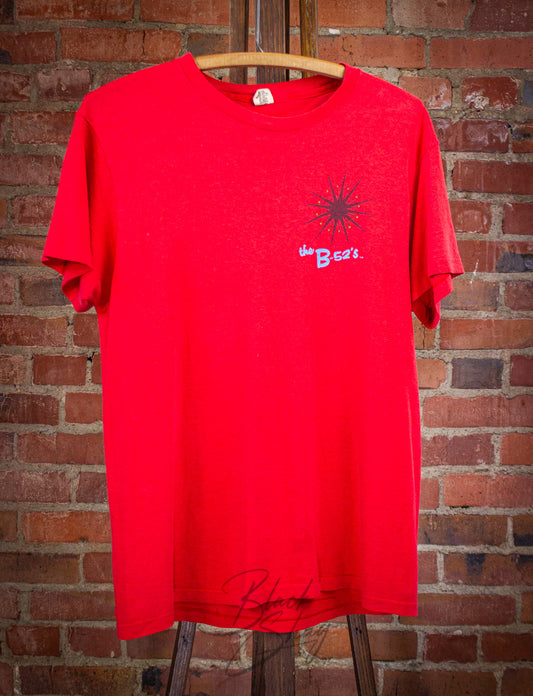 Vintage The B-52's Wild Planet Concert T Shirt 1980 Red Medium