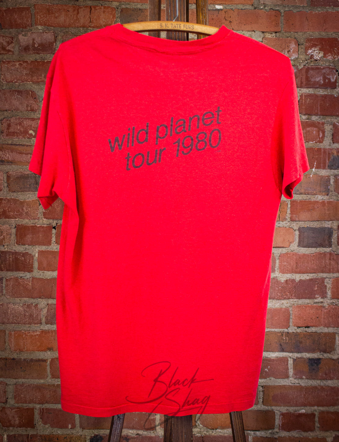 Vintage The B-52's Wild Planet Concert T Shirt 1980 Red Medium