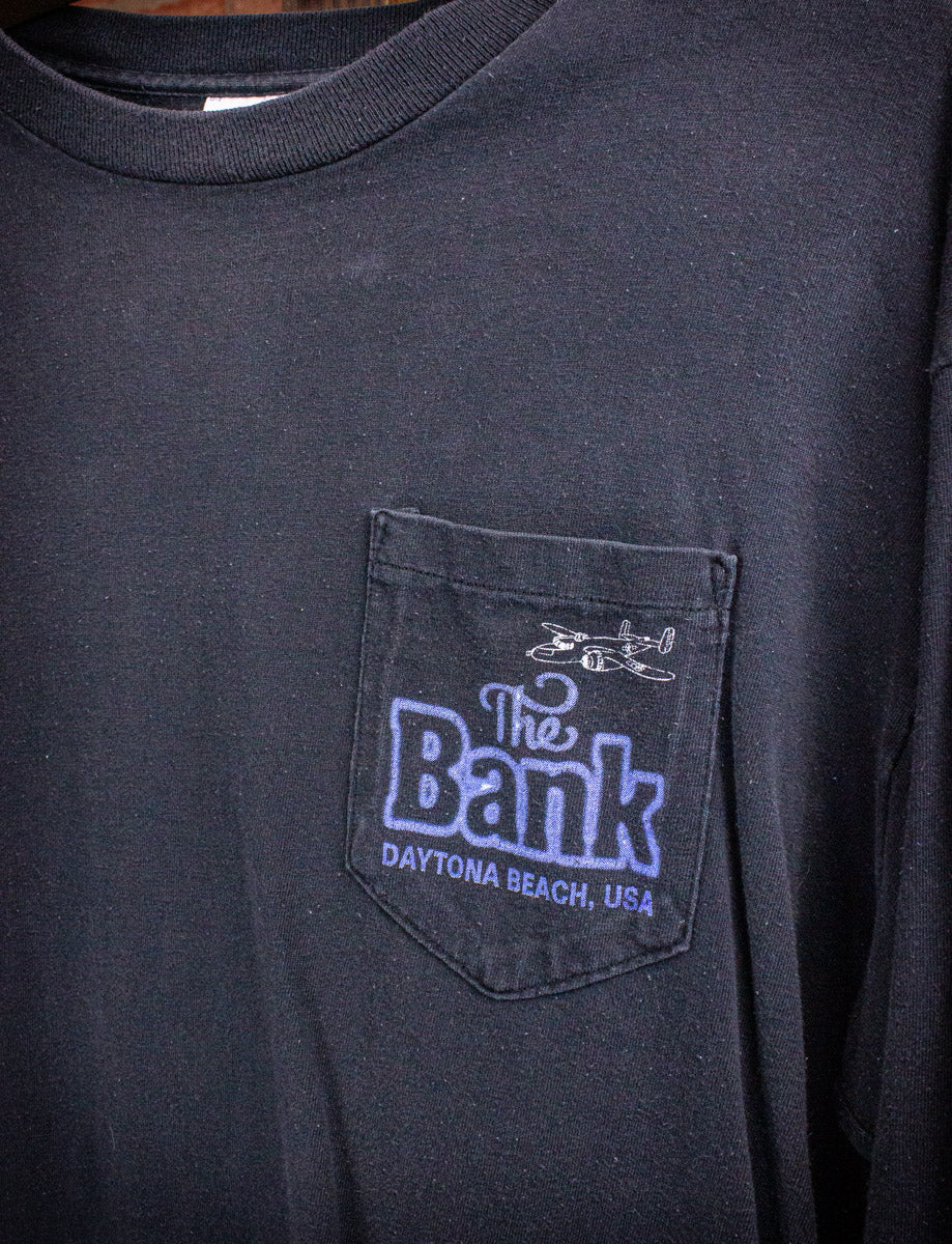 Vintage The Bank Bike Week Long Sleeve Graphic T Shirt 2001 Large