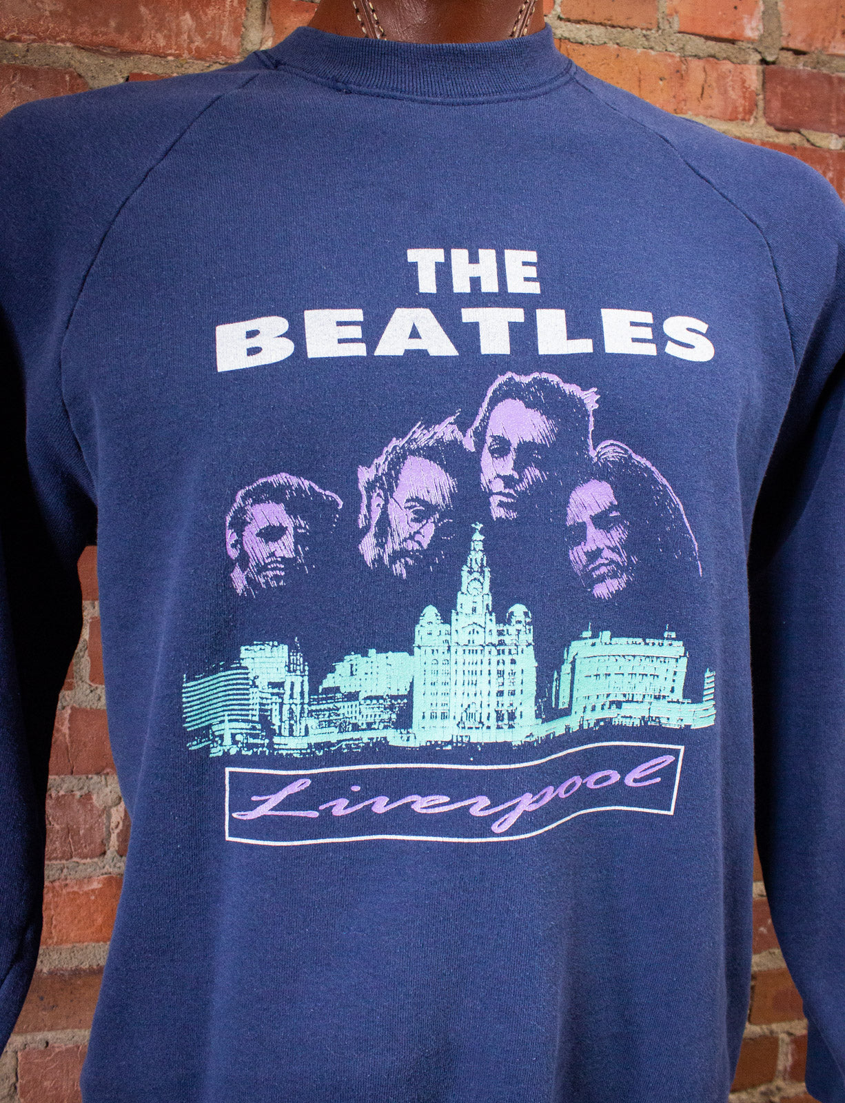 Vintage The Beatles Liverpool Sweatshirt 90s XL