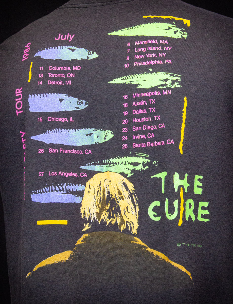 Vintage The Cure Beach Party Tour Concert T Shirt 1986 Large