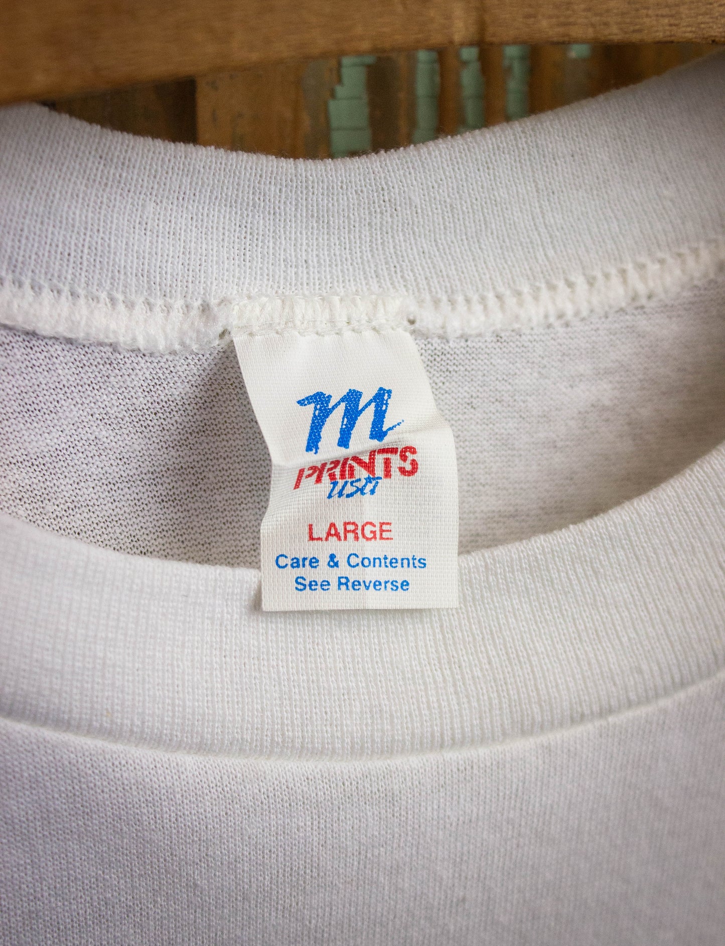 Vintage The Cure Logo Concert T Shirt 80s White Medium