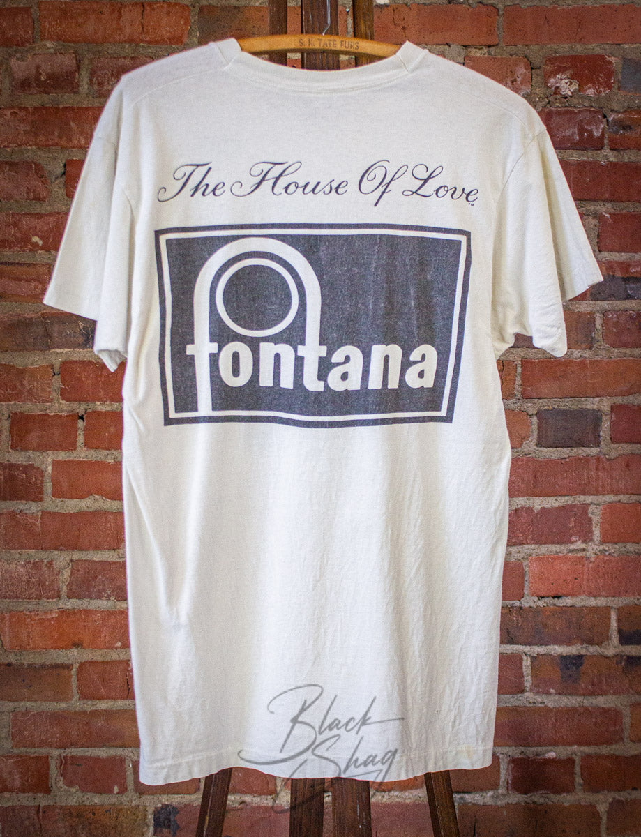 Vintage The House of Love Fontana Promo Concert T Shirt 1990 White Large