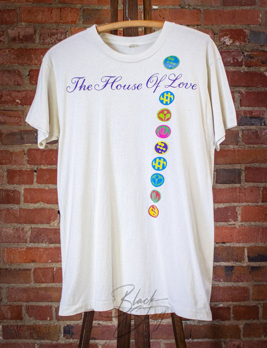 Vintage The House of Love Fontana Promo Concert T Shirt 1990 White Large