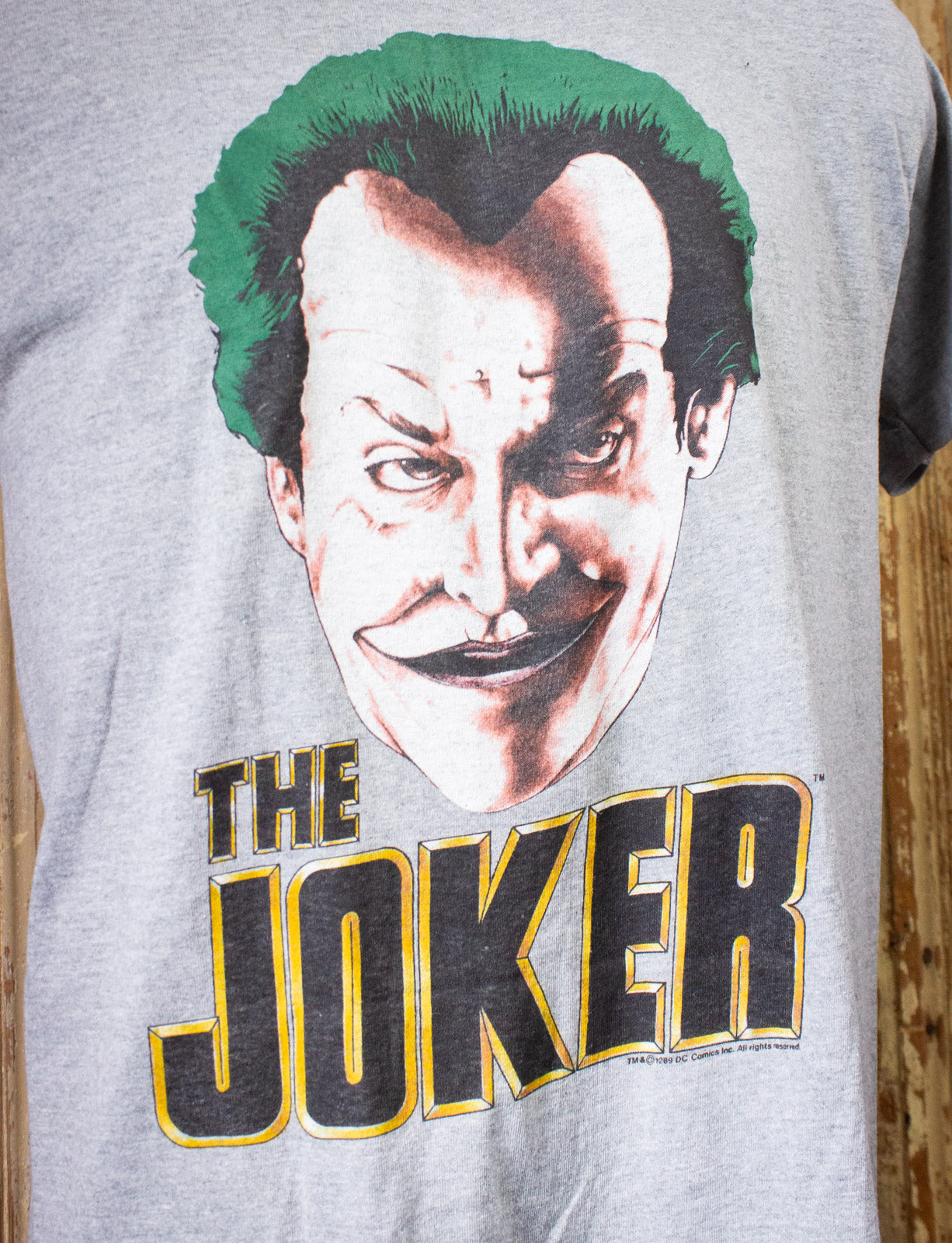 Vintage The Joker Batman Graphic T Shirt 1998 Grey XLVintage The Joker Batman Graphic T Shirt 1998 Grey XL