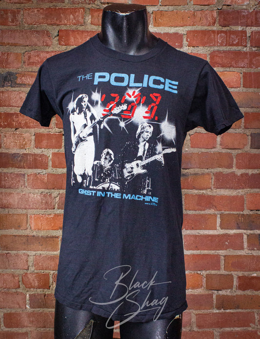 Vintage The Police Ghost in the Machine Concert T Shirt 1982 Black Small