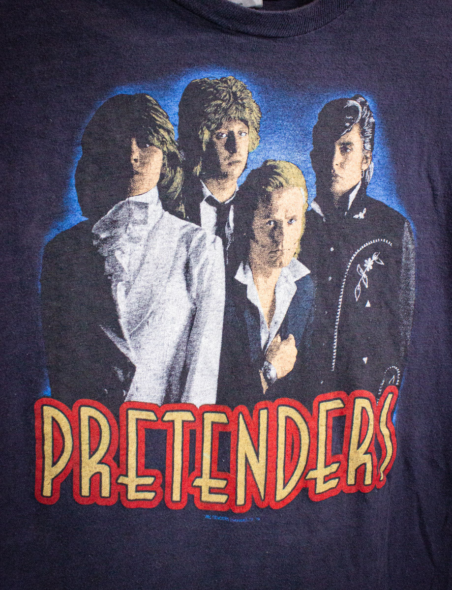 Vintage The Pretenders Band Photo Concert T Shirt 80s Black Small