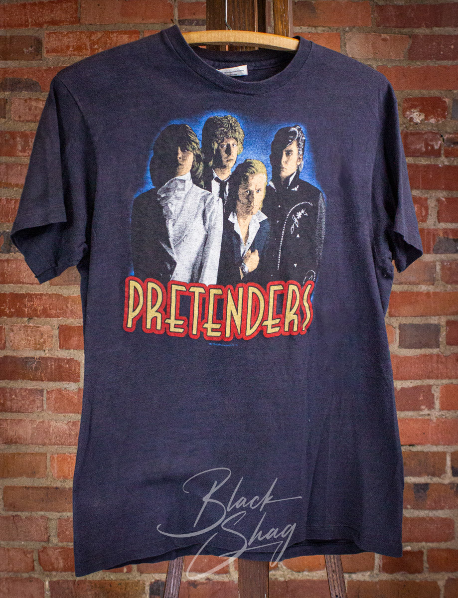 Vintage The Pretenders Band Photo Concert T Shirt 80s Black Small