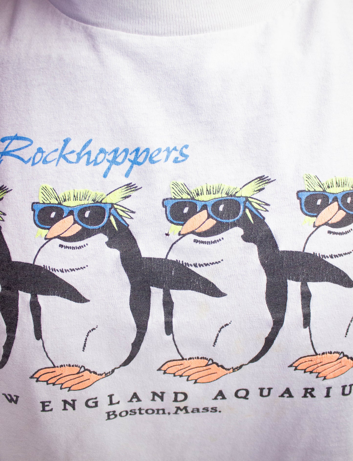 Vintage The Rockhoppers New England Aquarium Graphic T-Shirt XL
