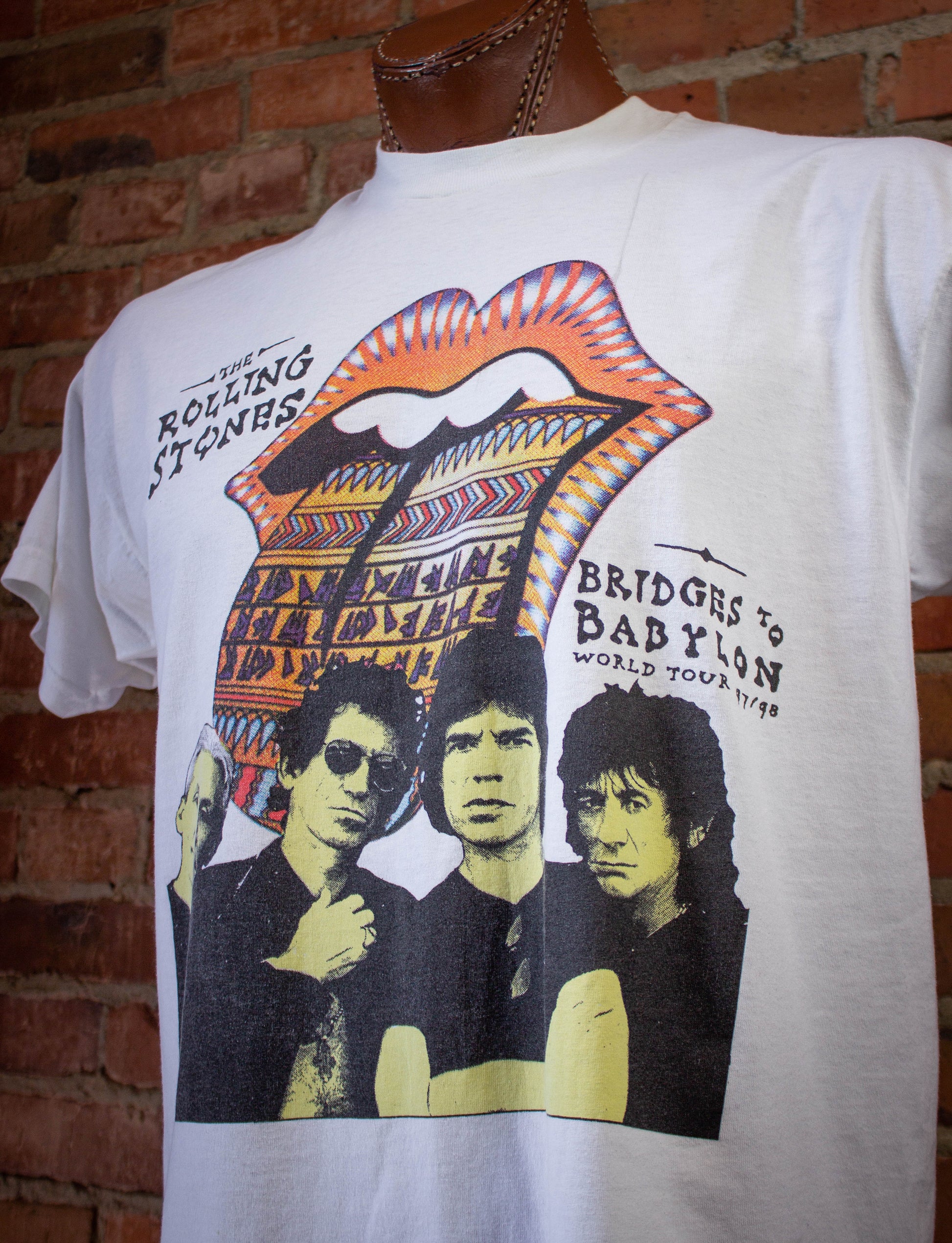 Vintage The Rolling Stones Bridges To Babylon World Tour Concert T-Shirt 1997 Large