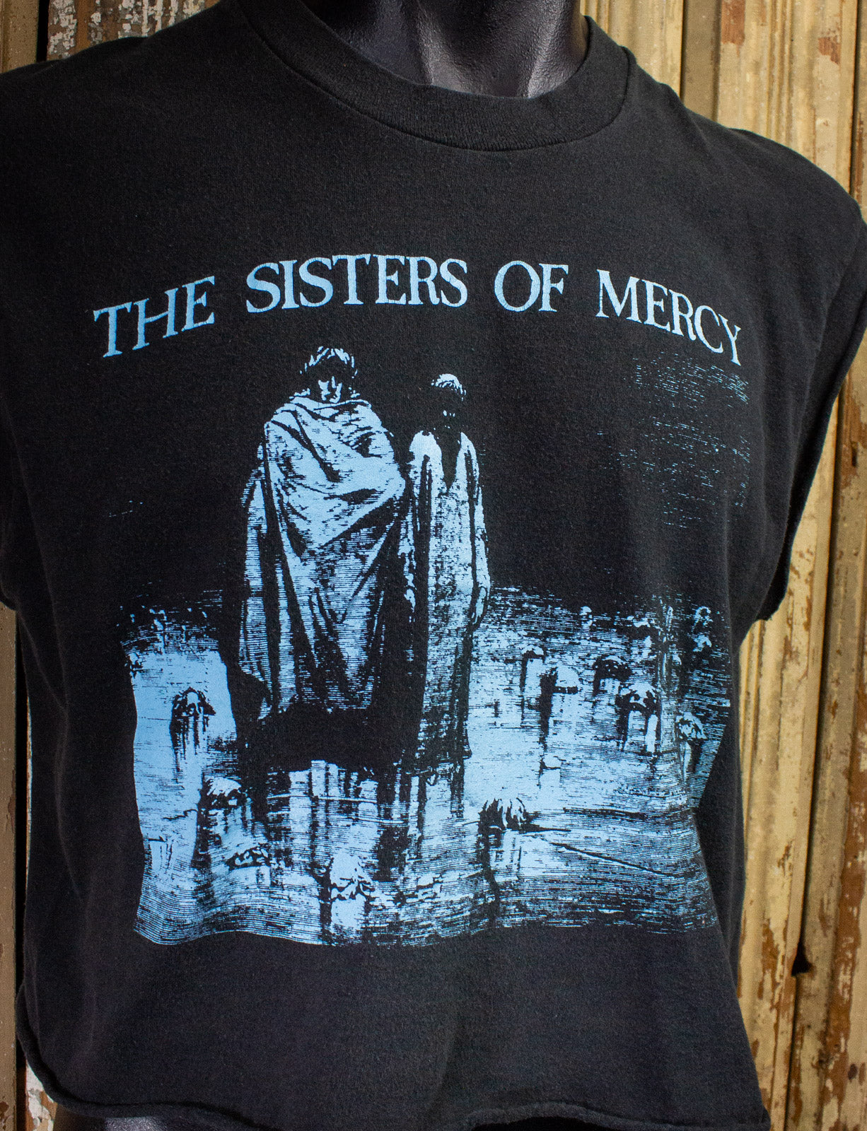 The Sisters Of Mercy Merciful Release Cropped Concert T Shirt 2007 Black Large
