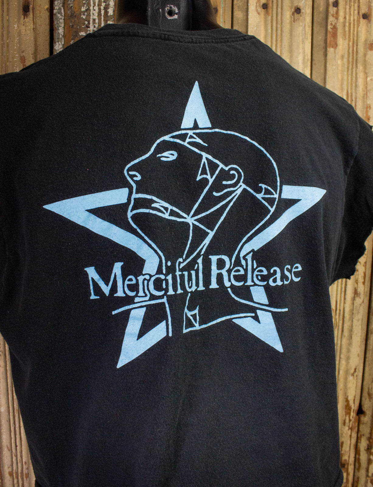 The Sisters Of Mercy Merciful Release Cropped Concert T Shirt 2007 Black Large