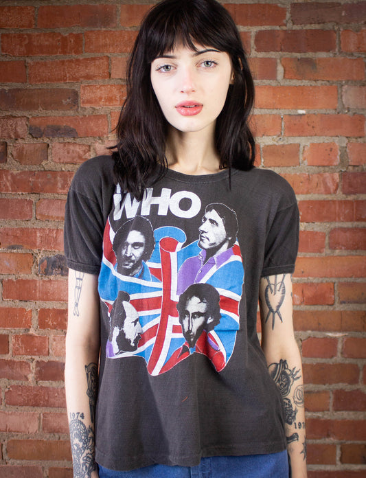 Vintage The Who Concert T-Shirt 1981 Black XS