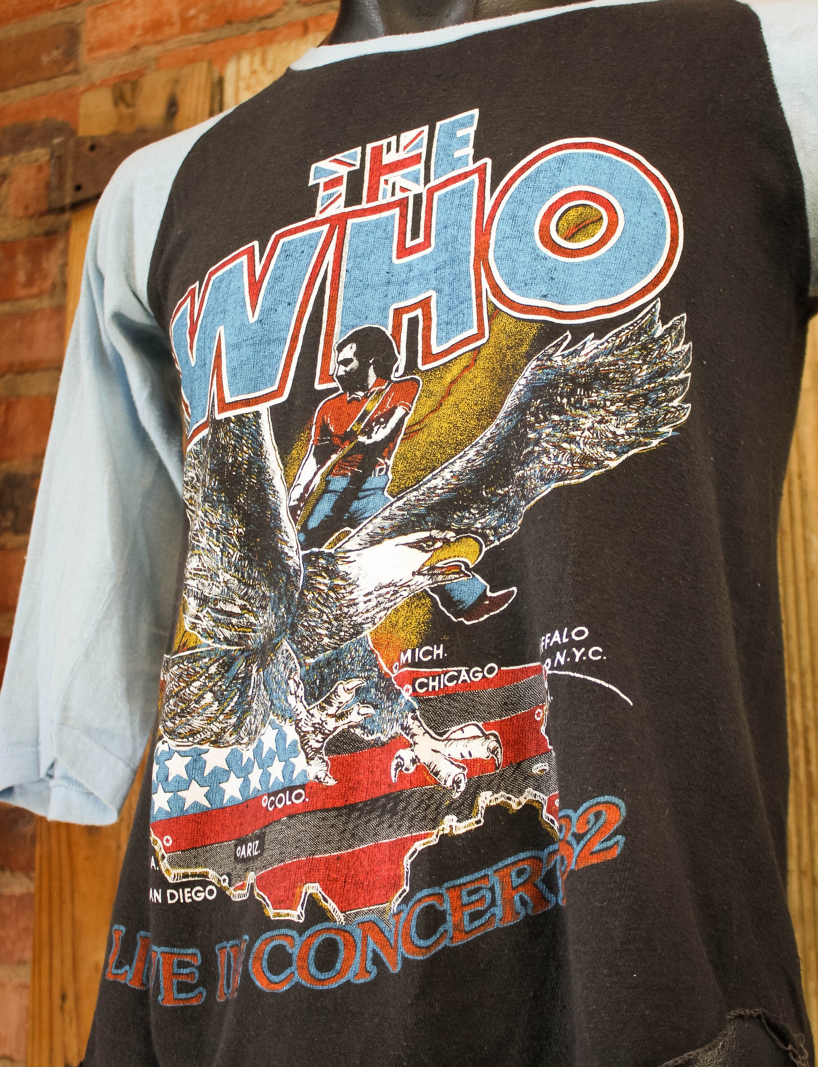 Vintage The Who Concert T Shirt 1982 The First Farewell Tour Black