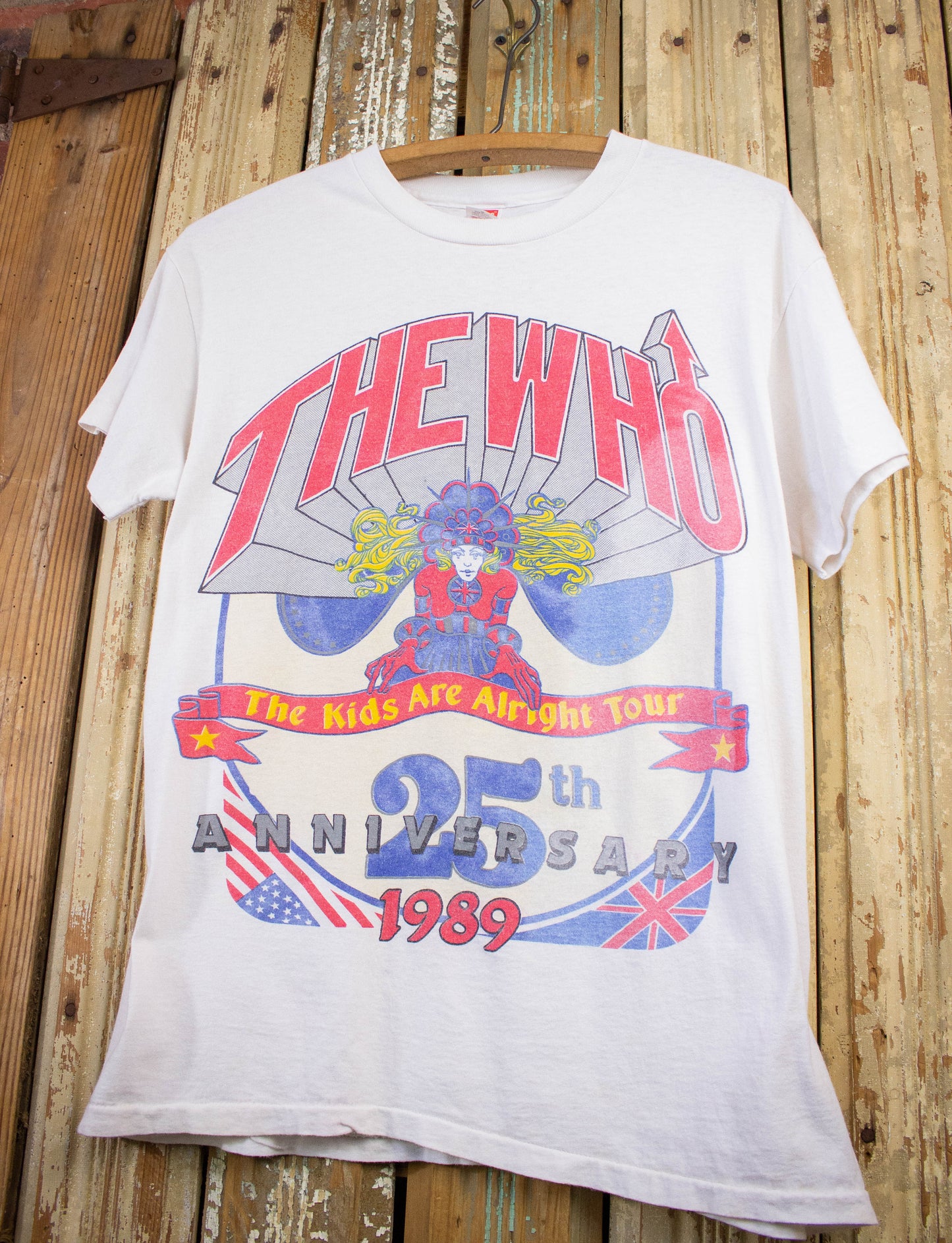 Vintage The Who Kids Are Alright Concert T Shirt 1989 White Medium