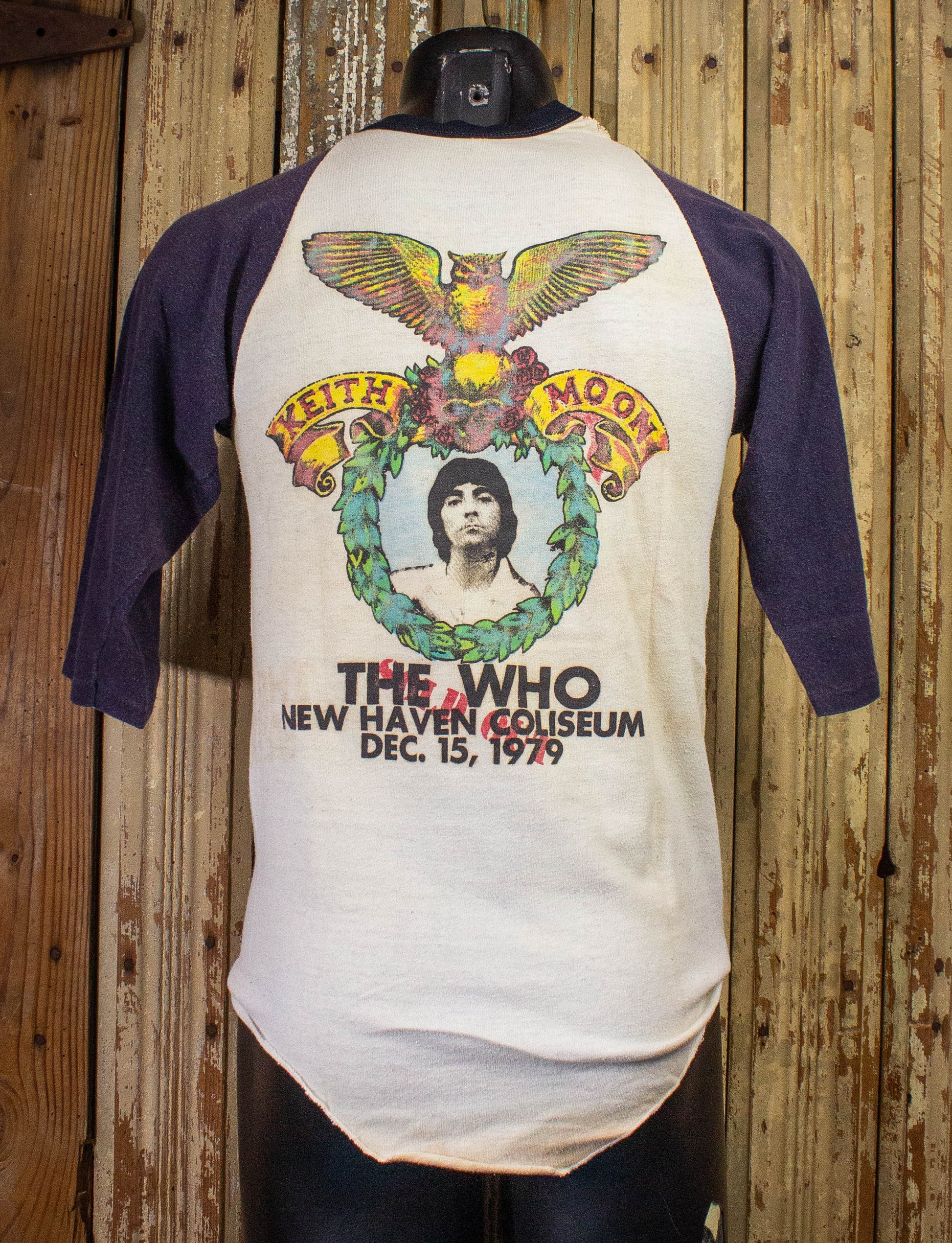 Vintage The Who Kids Are Alright Raglan Concert T Shirt 1979 White/Navy Blue Small