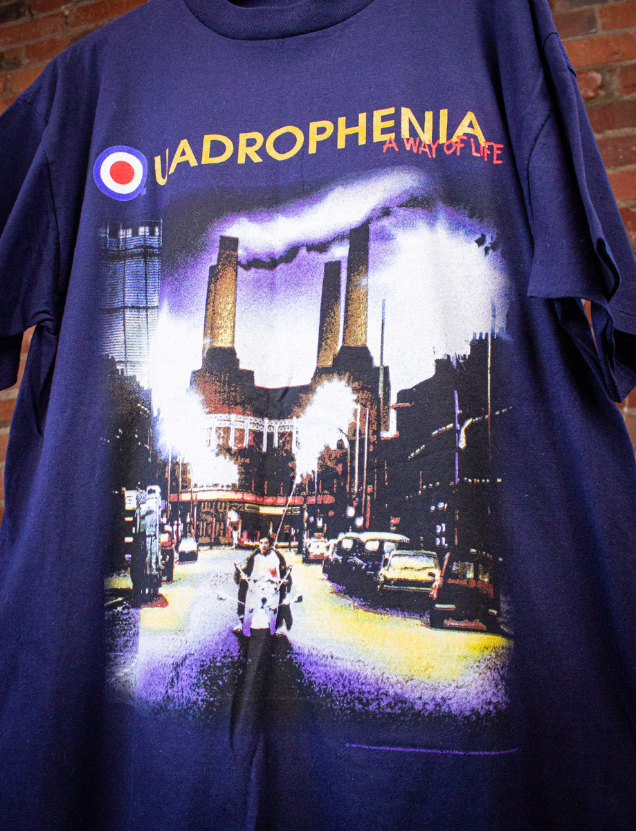 Vintage The Who Quadrophenia North American Tour Concert T Shirt 1996 Blue XL
