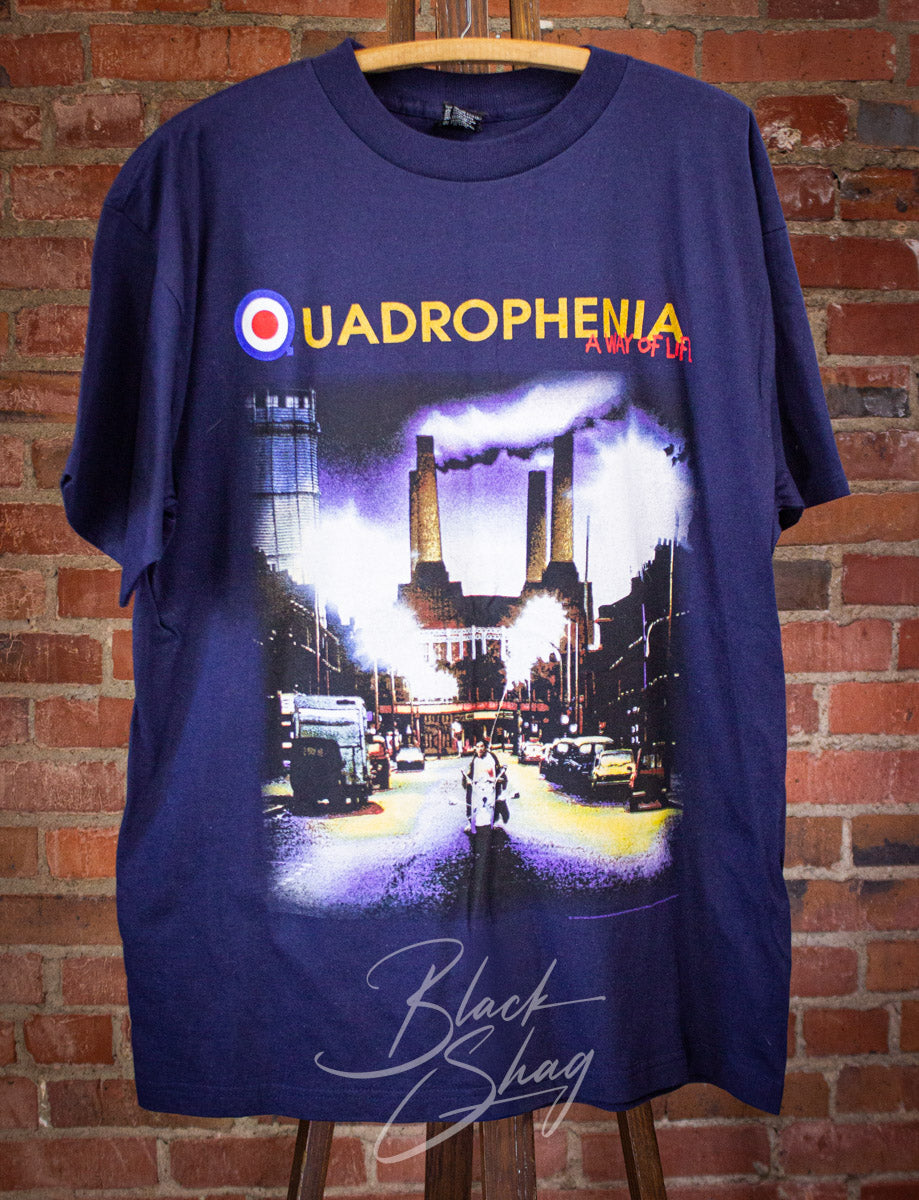 Vintage The Who Quadrophenia North American Tour Concert T Shirt 1996 Blue XL