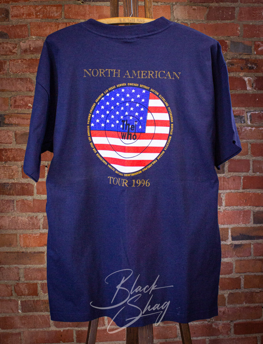 Vintage The Who Quadrophenia North American Tour Concert T Shirt 1996 Blue XL