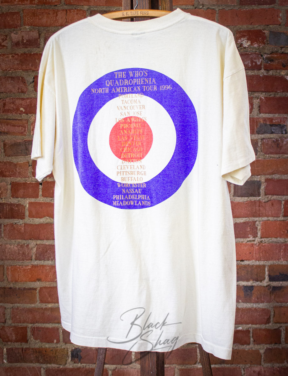 Vintage The Who Quadrophenia Tour Concert T Shirt 1996 White XL