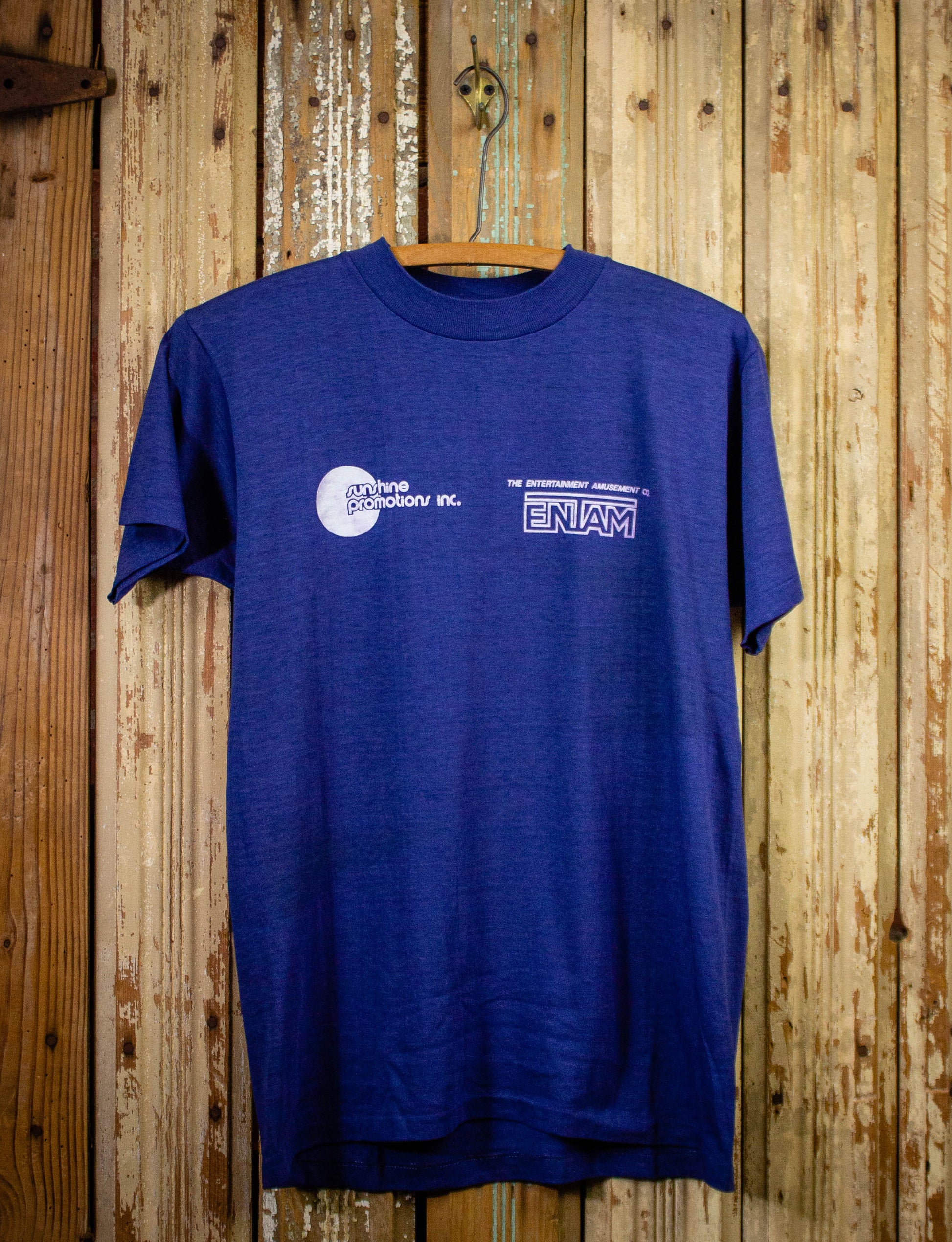 Vintage The Who Sunshine Promotions ENTAM Crew Concert T Shirt 70s Blue Medium