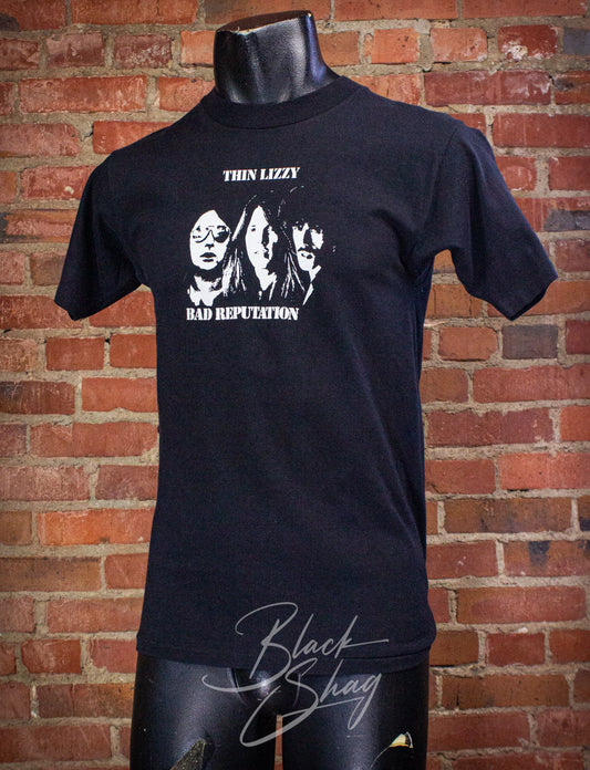 Vintage Thin Lizzy Bad Reputation Mercury Promo Concert T Shirt 70s Black Small 