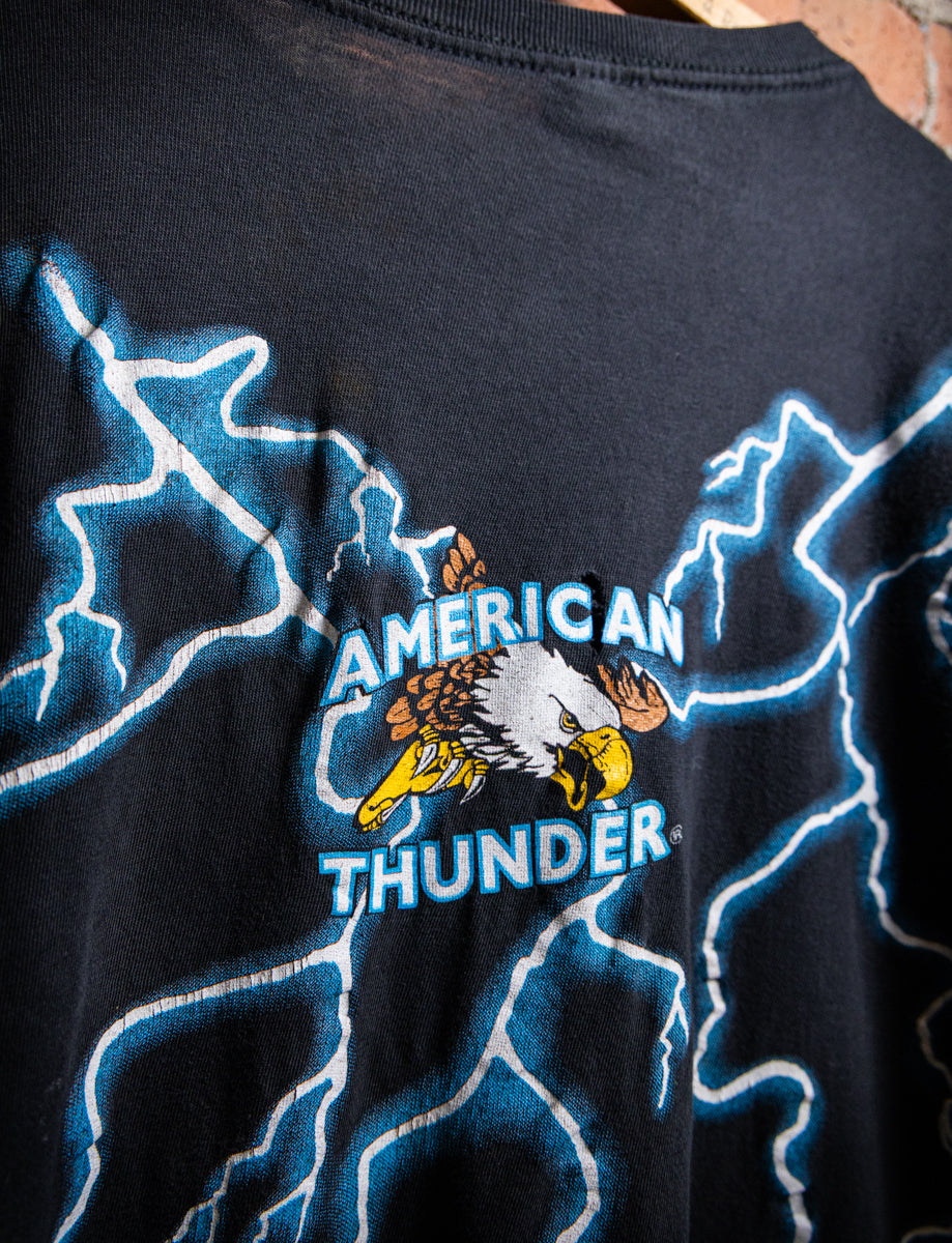 Vintage 90s Tiger American Thunder Graphic T Shirt XL