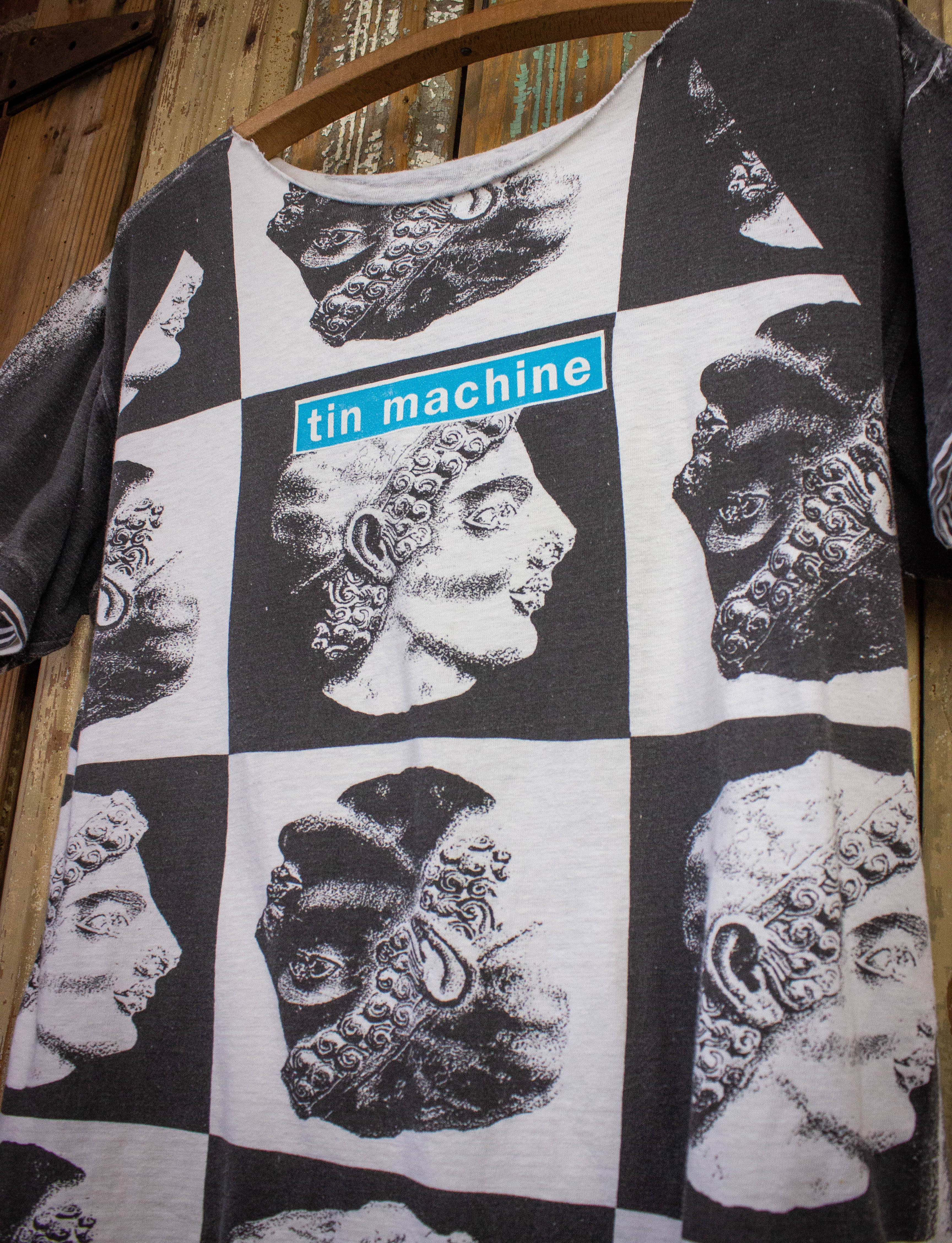 Popular Vintage 80s 1989 TIN MACHINE debut album tour singles british-american hard rock supergroup david bowie punk britpop grunge promo t-shirts