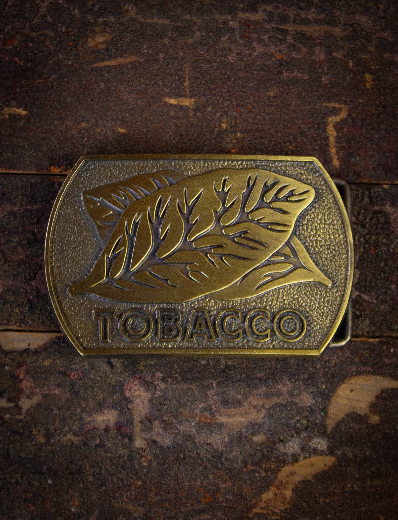Vintage Tobacco Belt Buckle