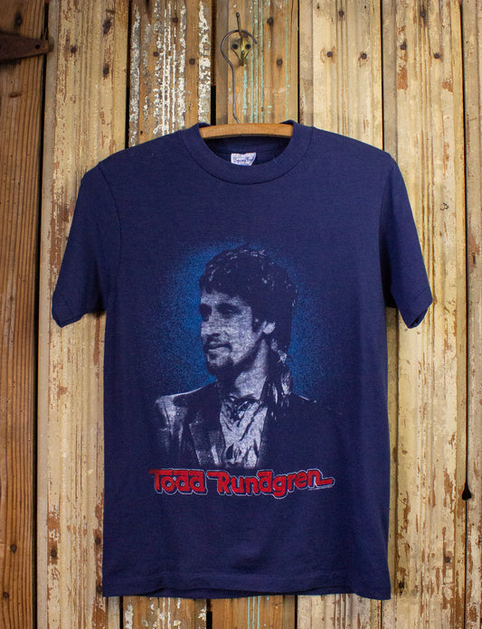 Vintage Todd Rundgren 2 Week Wonder Concert T Shirt 1986-87 Blue XS