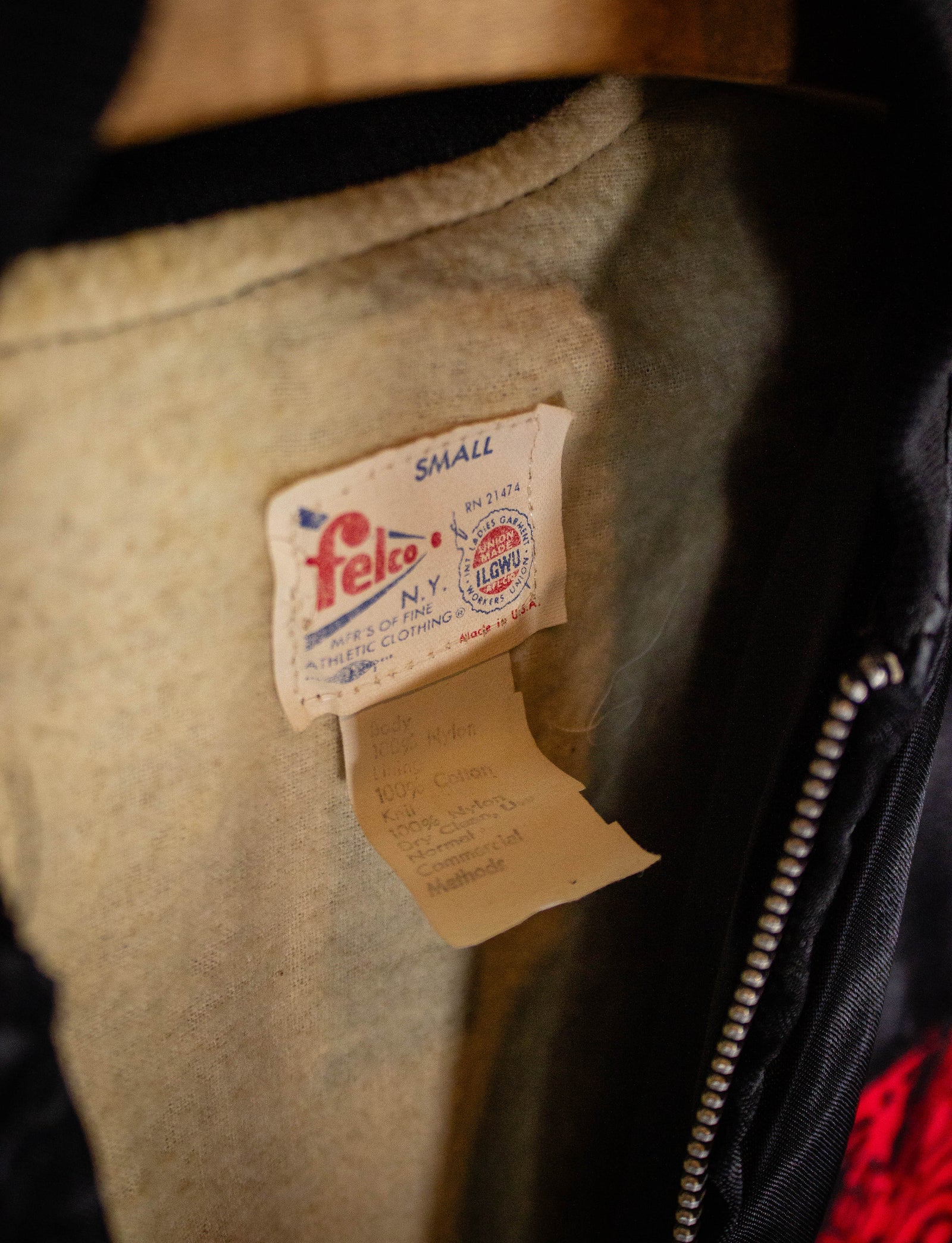 Vintage Tom Jones Satin Tour Jacket 1979 Black Small-Medium