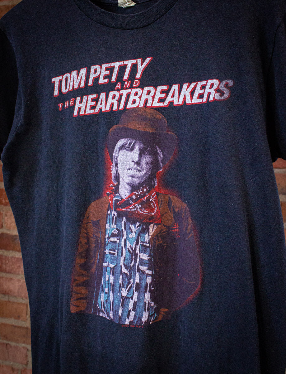 Vintage Tom Petty and the Heartbreakers Long After Dark Concert T Shirt 1983 Black Medium