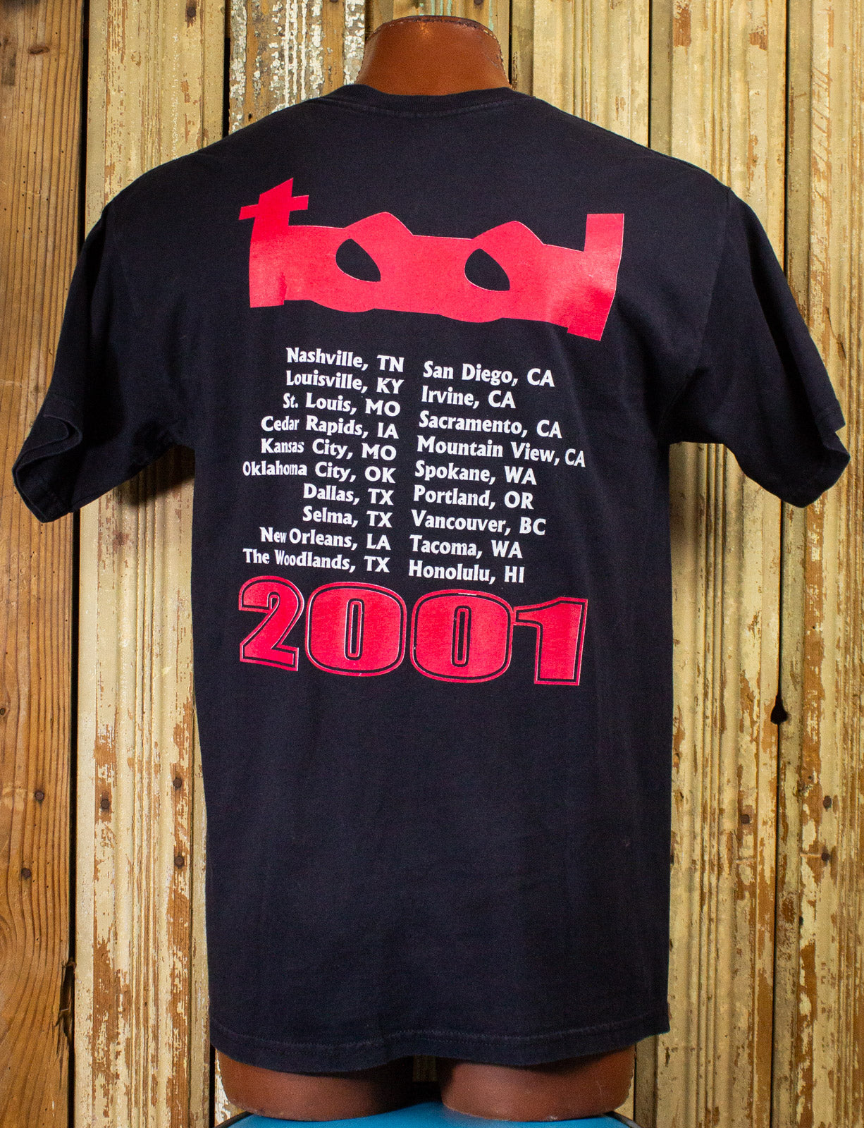 Vintage Tool Lateralus Tour Concert T Shirt 2001 Black Large – Black Shag  Vintage