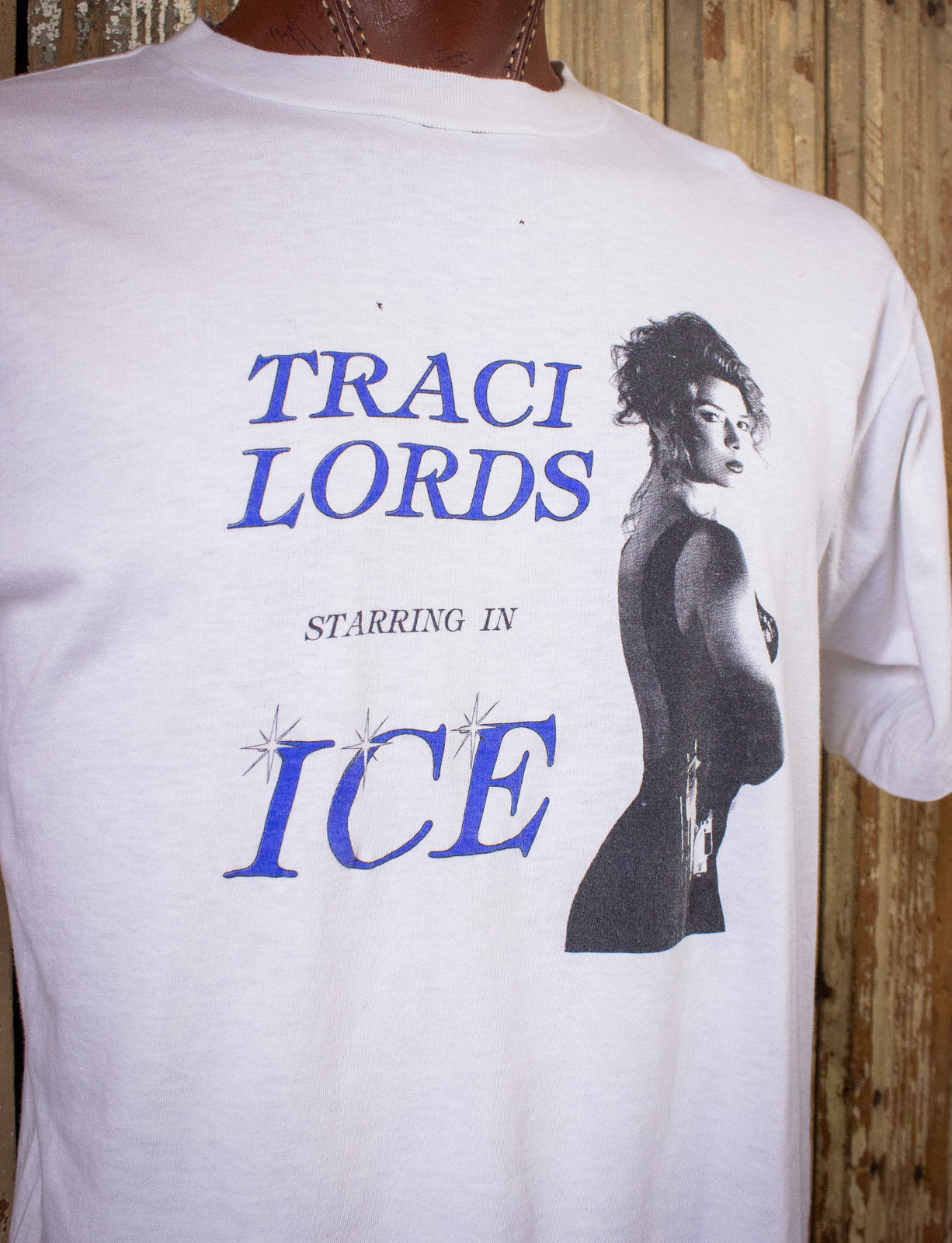 Vintage Traci Lords Ice Movie Promo Graphic T Shirt 1994 White XL