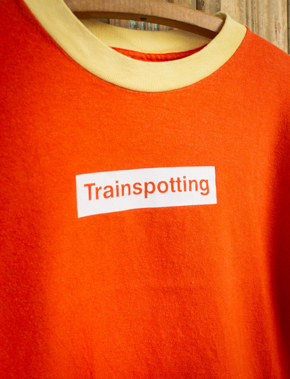 Vintage Trainspotting Movie Promo Graphic Ringer T Shirt 1996 Small