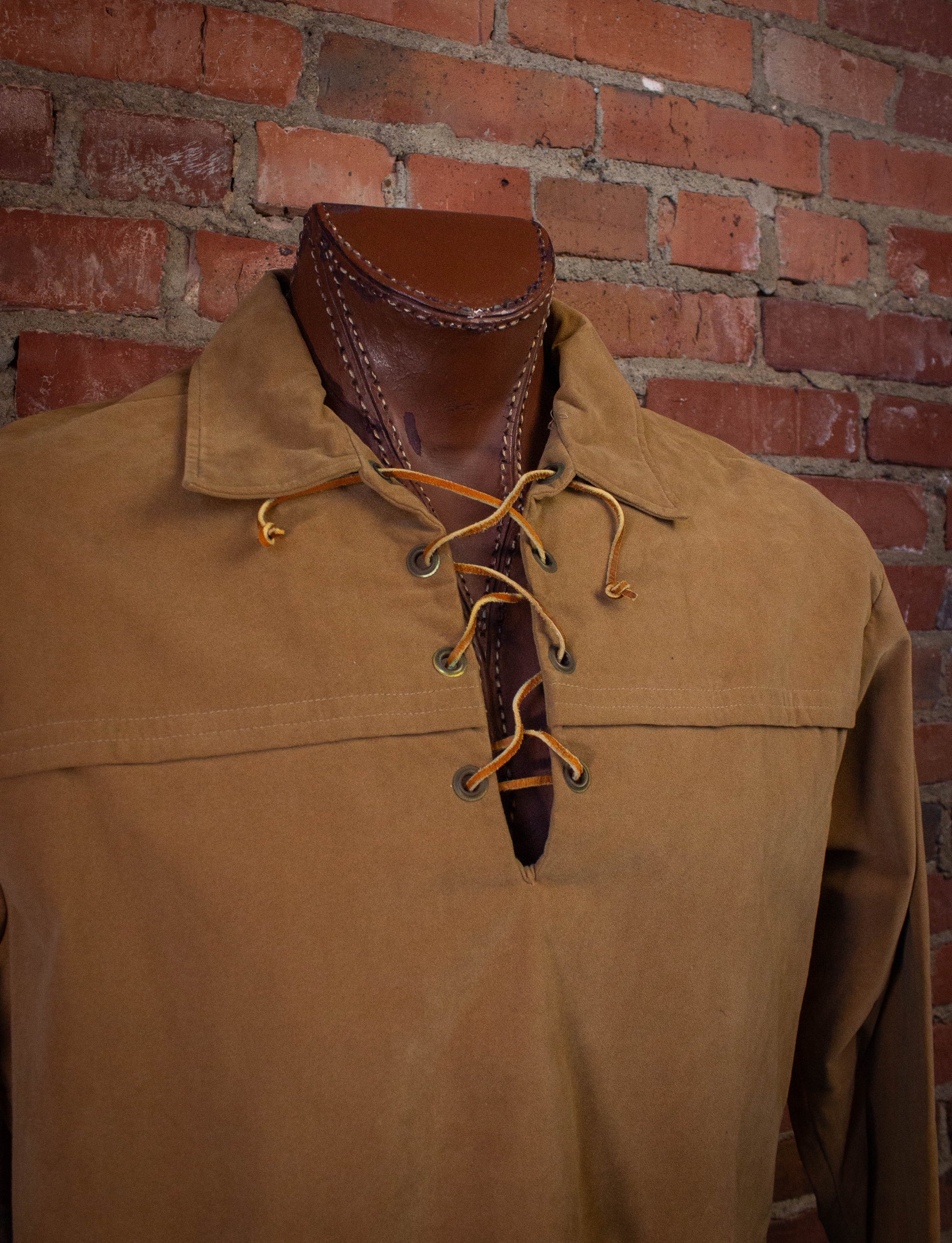 Vintage Troy Craft Brown Western Pullover 70s 2XL