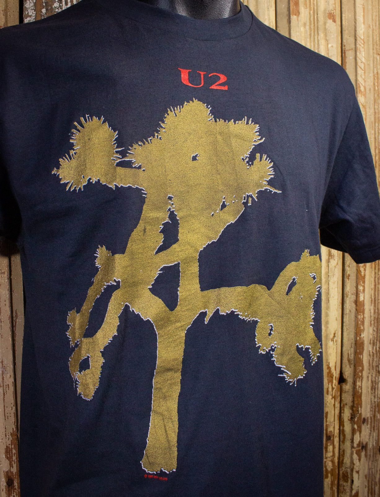 Vintage U2 Joshua Tree Concert T Shirt 80s Black