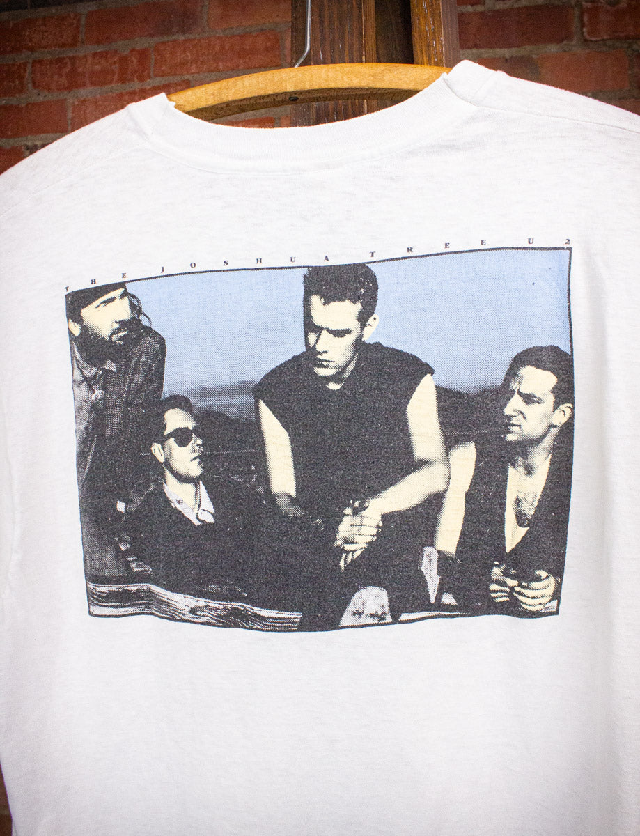 Vintage U2 Joshua Tree USA Flag Concert T Shirt 1987 Large