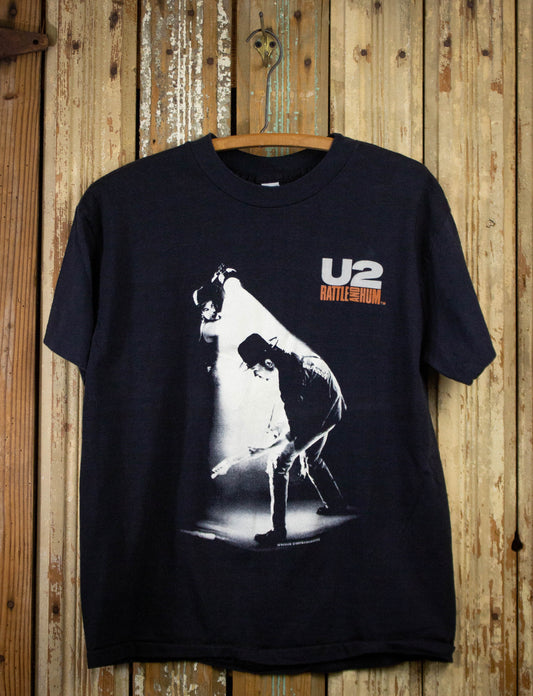 Vintage U2 Rattle and Hum Concert T Shirt 1988 Black Medium
