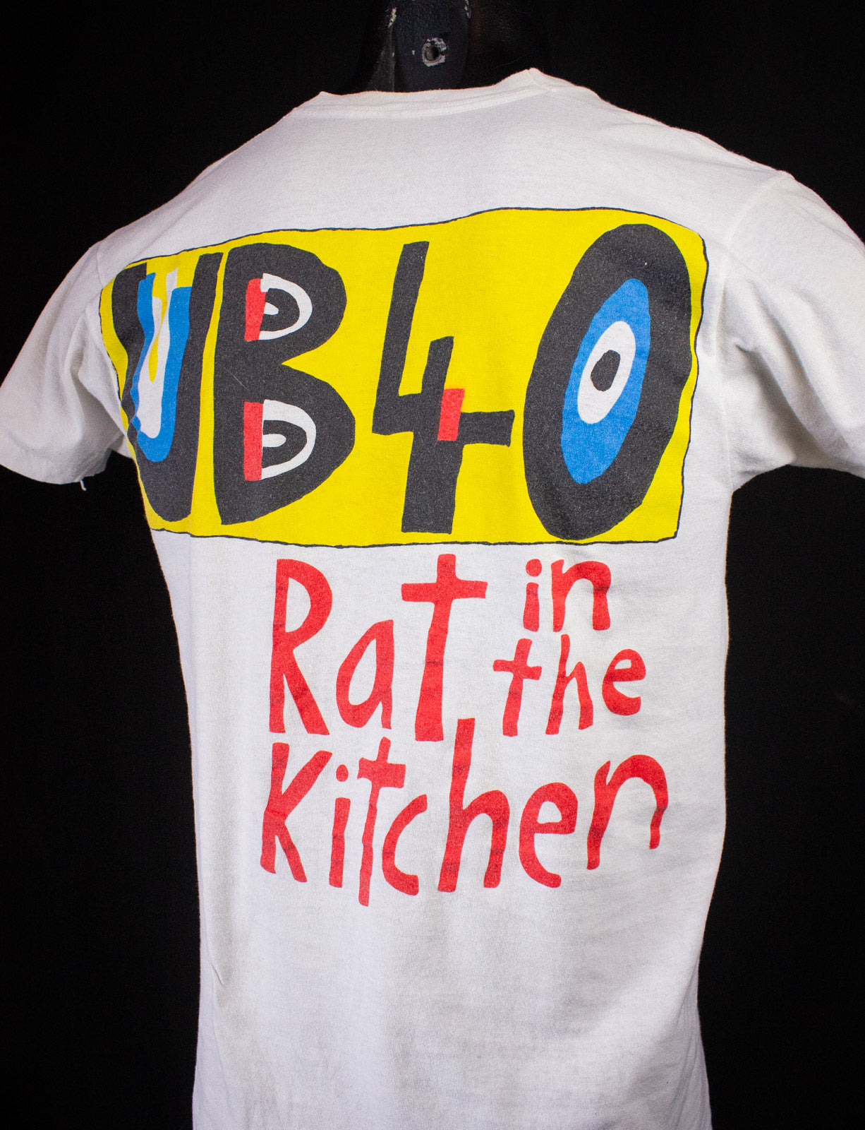 Vintage UB40 Rat in the Kitchen Concert T Shirt 1986 White Small